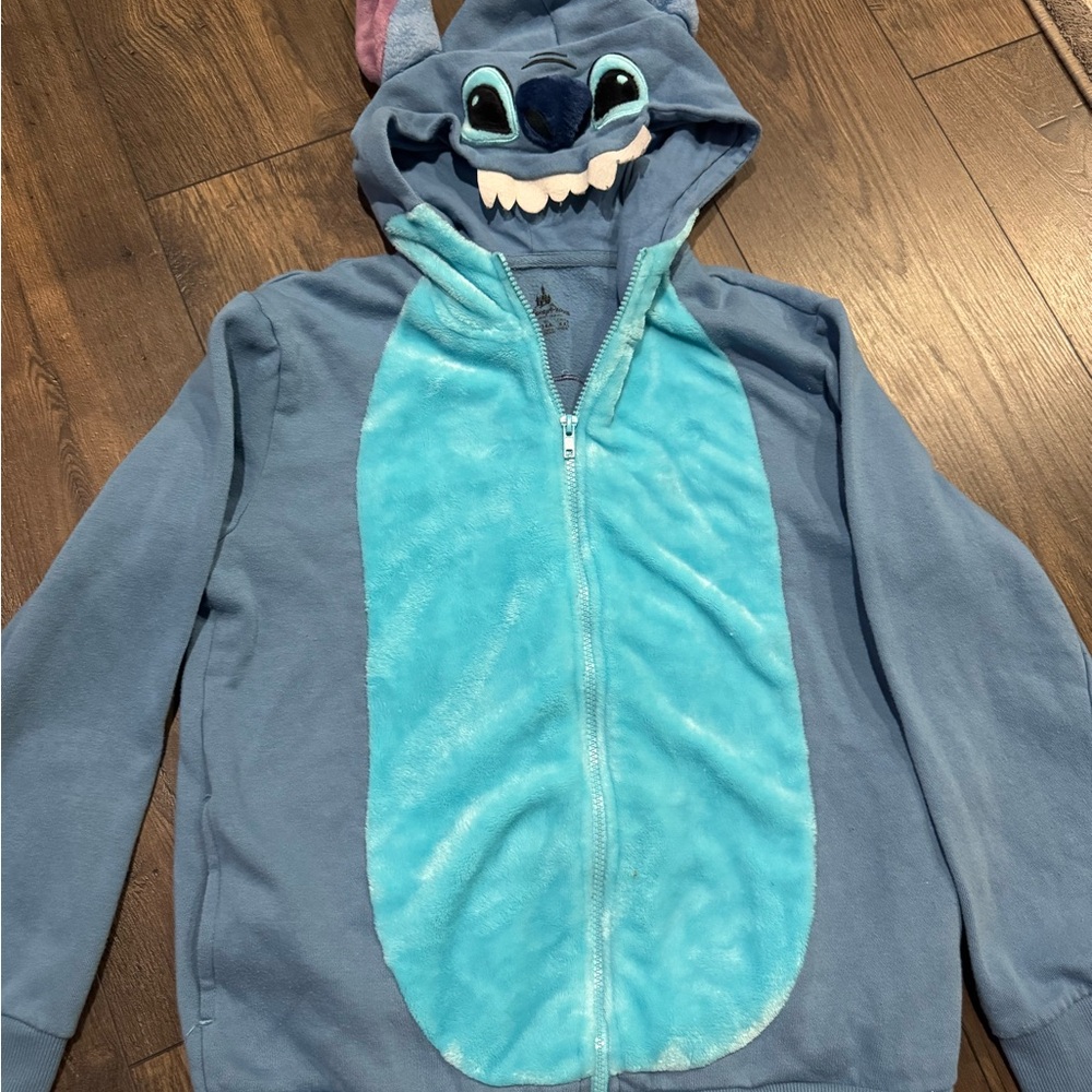 Stitch Disney parks hoodie kids size xl fits adult small Disneyland